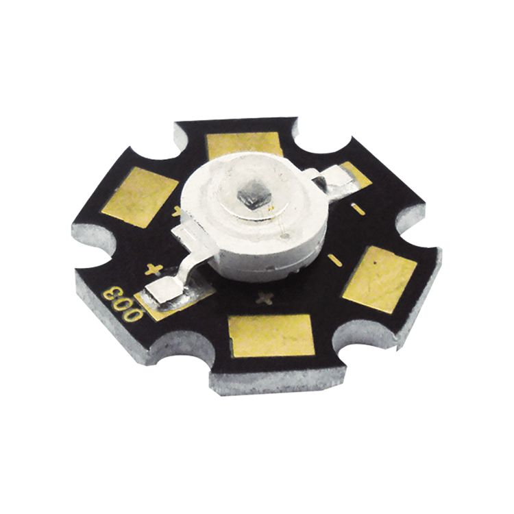 High Power LED, Yellow 595nm 65lm, 2-2.4V 1W 350mA
