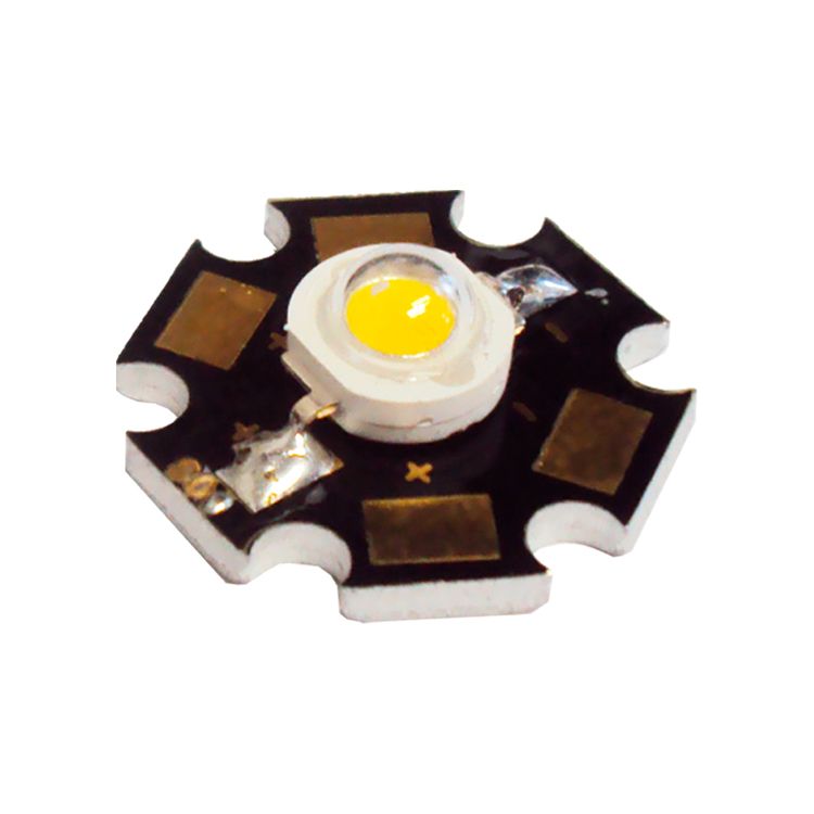 High Power Star LED, Cool White, 6.500K, 3.4V, 1W, 350mA, 140lm