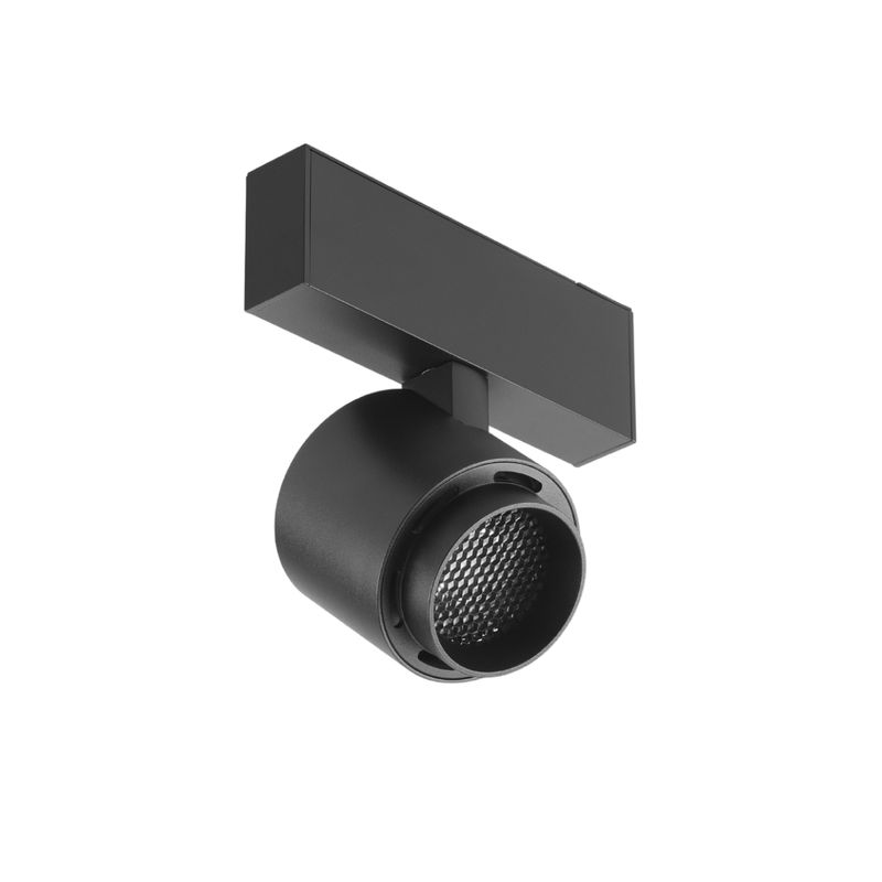 Black Magnetic Track Light, Multidirectional Spot, 8W, Warm White 3000K