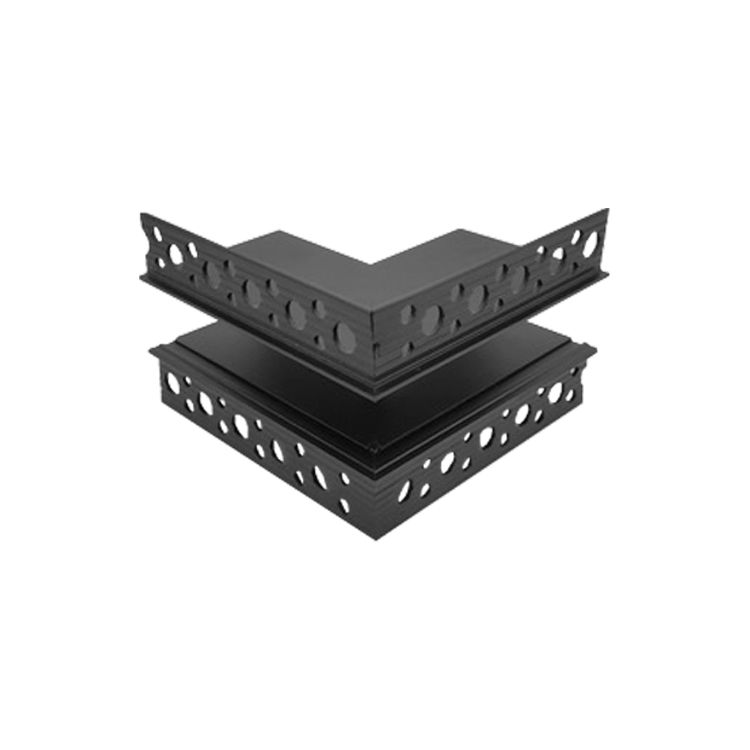 Outer Corner R-S Connector for Black Magnetic Lighting Track, Recessed, 90°