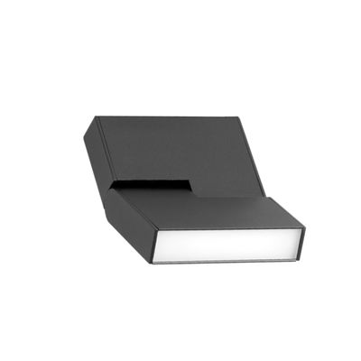 Black Magnetic Track Light, Rotating Grille with Cover, 8W, Warm White