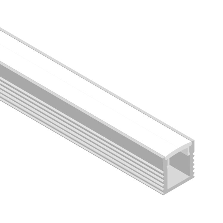 Surface Mount Anodized Aluminum Profile, Mini Linear, 6.56ft 0.35x0.35in