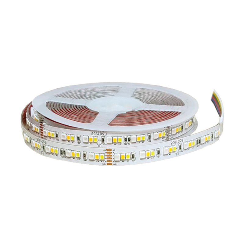 10mm SMD3535/2835 LED Strip RGB+CCT 24V 14.4W/m 658lm/m 60LED/m 16.4ft