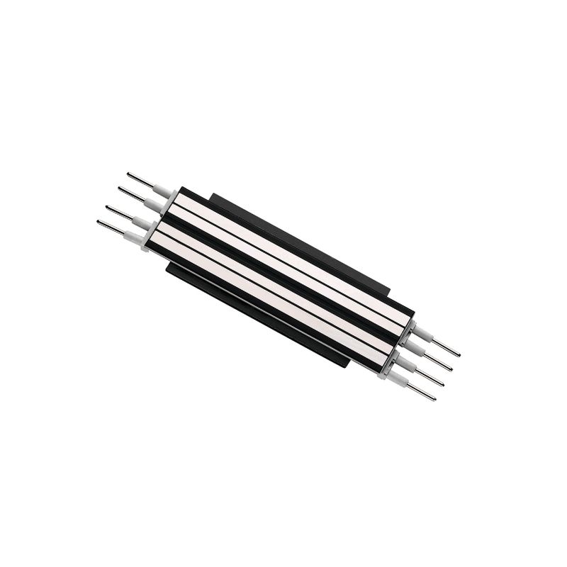 Bipolar Connector for Black Magnetic Lighting Track, 2.36in
