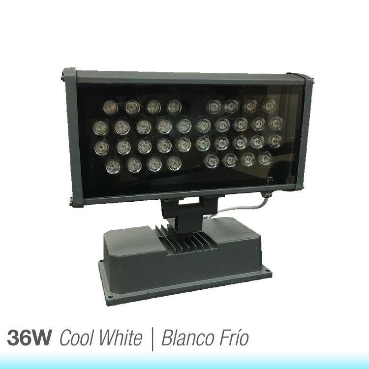 Cool White (6000°K) LED Rectangular Wall Washer, 36 LEDs AC 110V 36W - 60° Beam Angle &amp; 3280lm - IP6