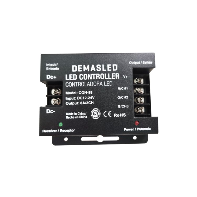 Indoor RGB Programmable Controller, DC 12-24V 288-576W 24A