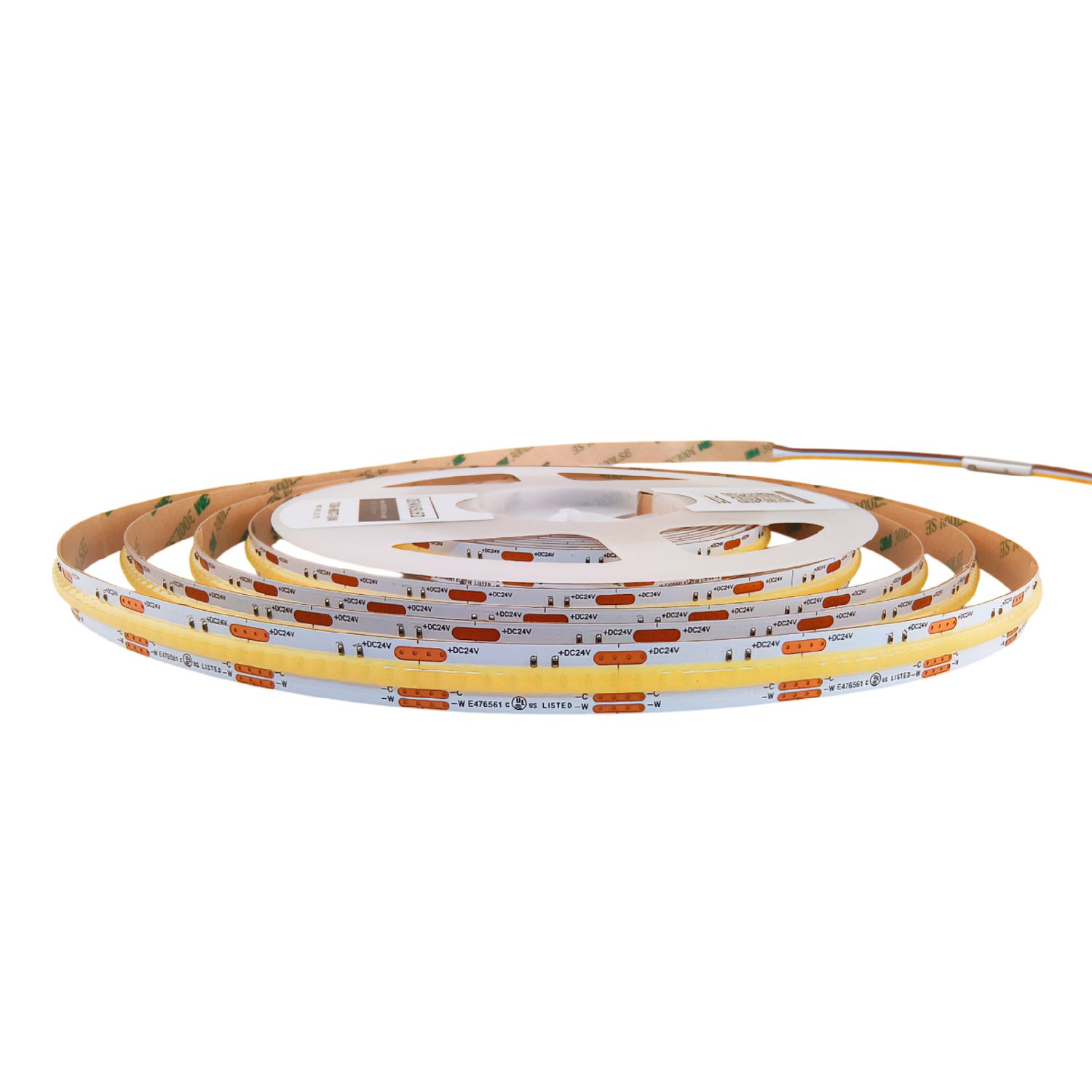 12mm COB LED Strip CW+WW+CCT 24V 16W/m 720lm/m 608LED/m 16.4ft