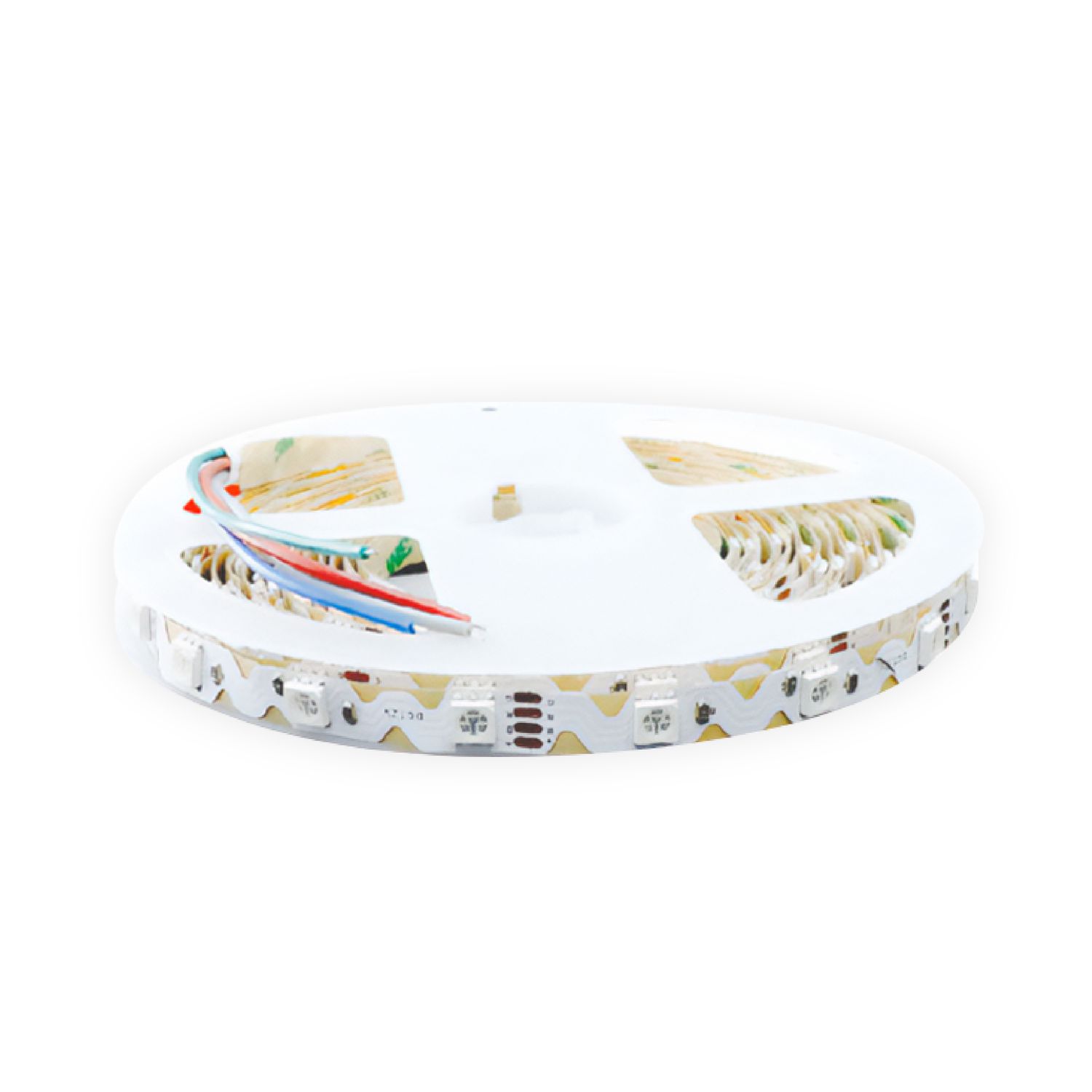 SMD5050 S-Shape LED Strip 24V 6.2W/m RGB 540lm/m 48LEDs/m, 16.4ft