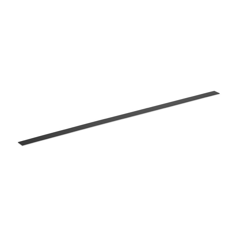 Indoor aluminum milky cover for magnetic LED systems – Artmag-15 compatible black track diffuser