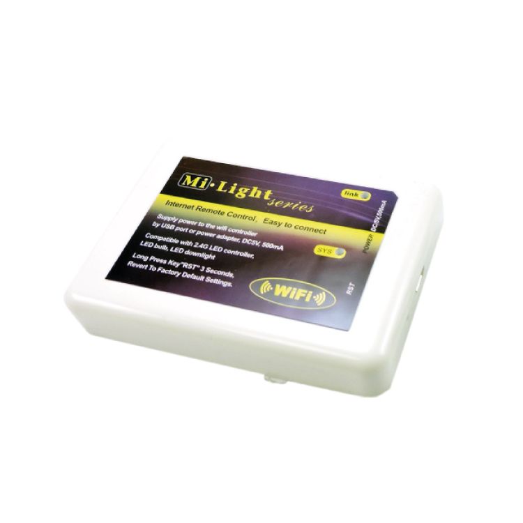 Mi-Light WiFi RGB+Dual White, 2.4GHz Master Controller, 5V 500mA