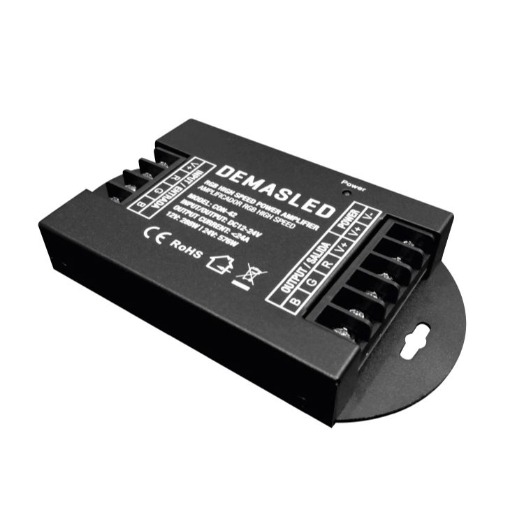 High Speed Amplifier - RGB Data Repeater, DC 12-24V 288-576W 24A