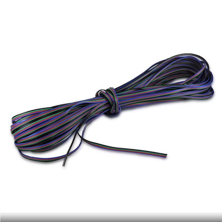 24 AWG Cable for RGB LED lights, 0.5mm, 48V Máx, 3.28 FT/ 1 M