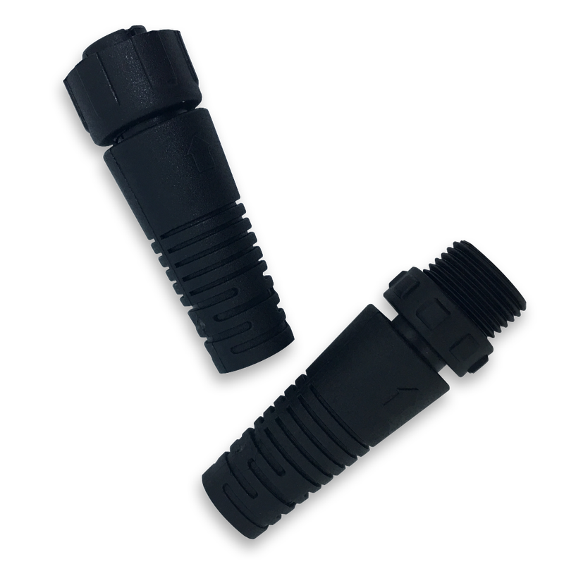 Male-Female End Caps for RGB Wall Washers, D-6.1in
