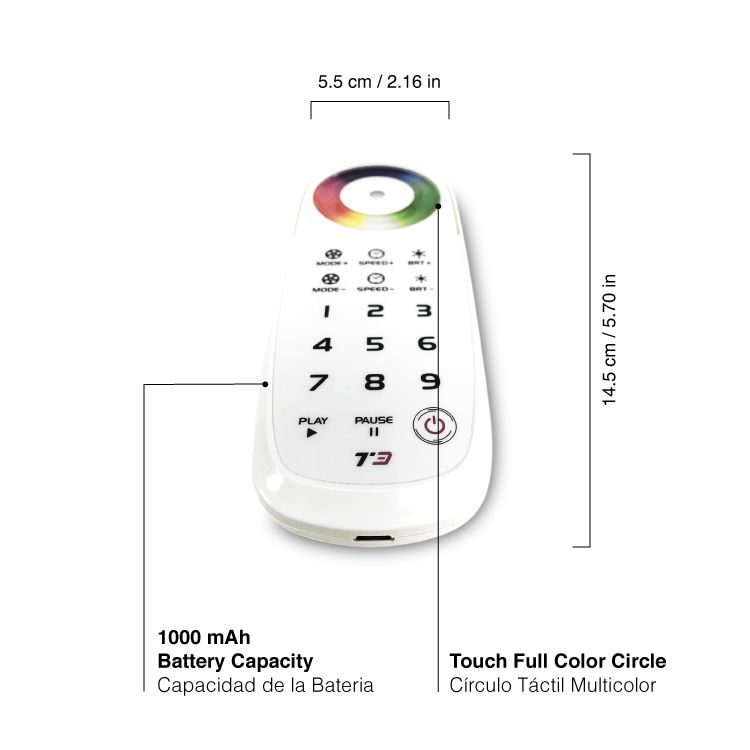 LTECH T3 RGB Touch Remote Control, DC5V, compatible with con-59