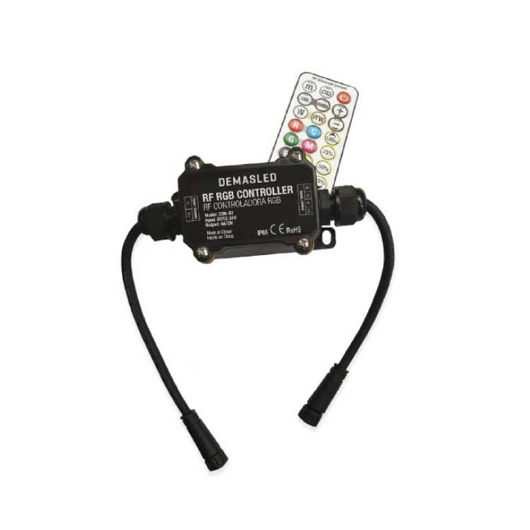 Outdoor Waterproof RGB Programmable Controller, 12-24V 144-288W 12A