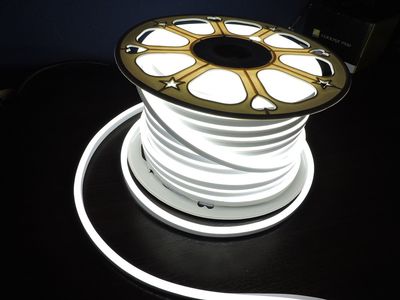 16mm SMD2835 Neon LED Strip Cool White 5000-5500ºK 120V 6W/m 100lm/m 164ft