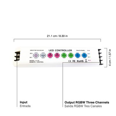 LTECH RGB LED Touch Receiver, 12-24V 15A, compatible with con-60