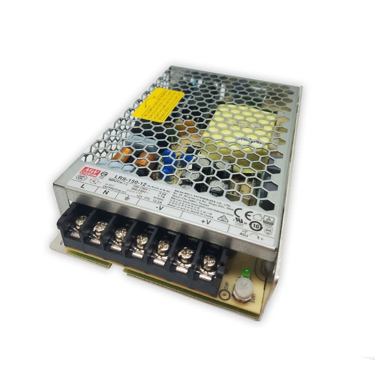 Enclosed Switching Power Supply with Input Switch, Indoor, 12V 150W 12.5A