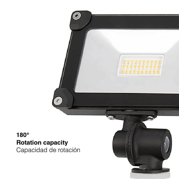 LED Floodlight with Knuckle IP65, Cool White 10W 1000lm 110-120V