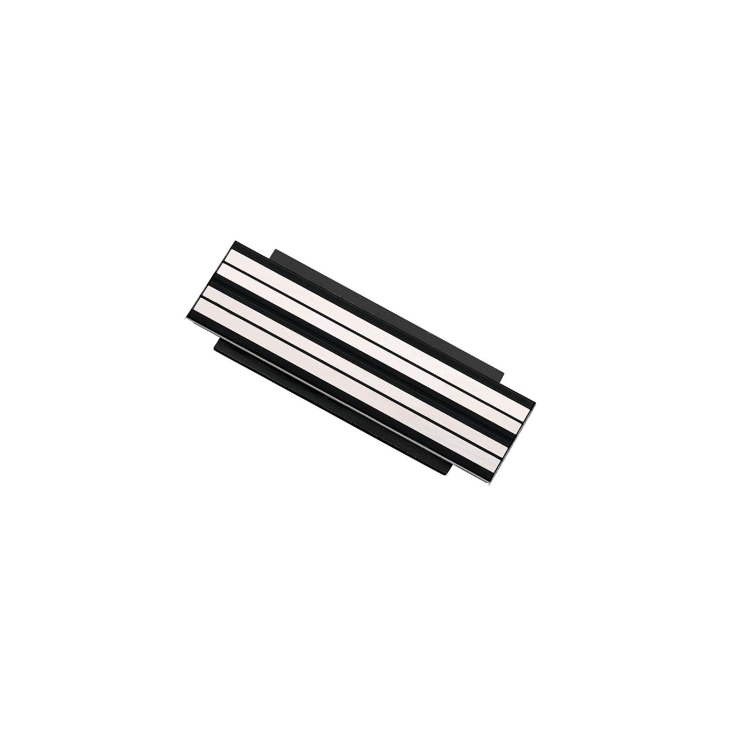 Bipolar Connector for Black Magnetic Lighting Track, 2.36in