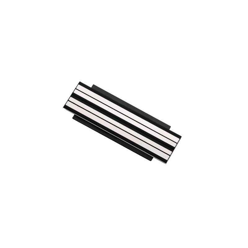 Bipolar Connector for Black Magnetic Lighting Track, 2.36in