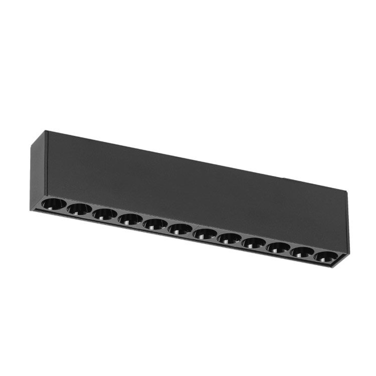 Black Magnetic Grille Track Light, 12W, Warm White 3000K, 34°, 1015lm