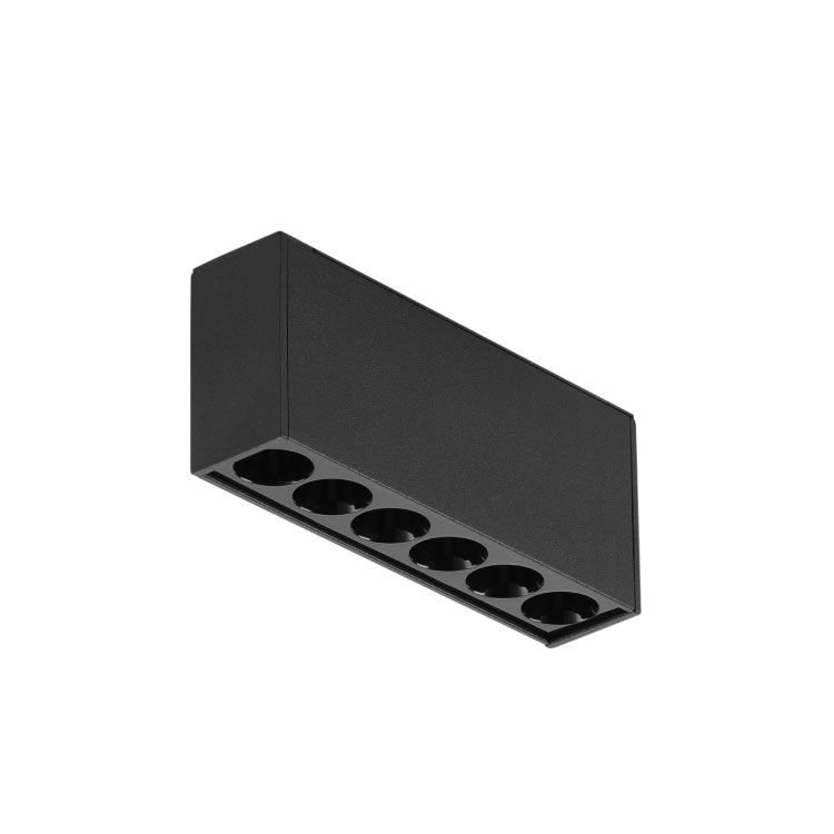 Black Magnetic Grille Track Light, 6W, Warm White 3000K, 34°, 510lm