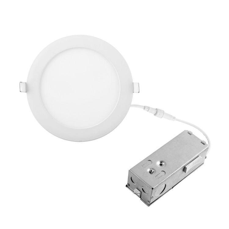 Dimmable Round White LED Panel of 6.7in, 15W 1,100lm Mixed White