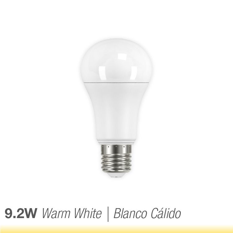 Warm White 2700°K E26 Dimmable LED Bulb - 9.2W - UL Listed