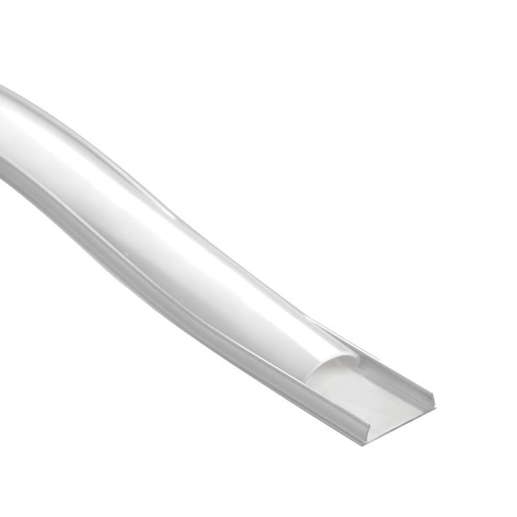 Surface Mount Anodized Aluminum Profile, Flexible, 6.56ft 0.67x0.24in