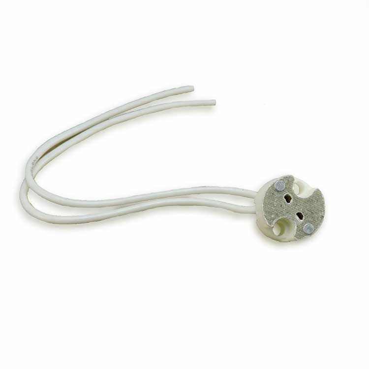 MR16 Socket, 15cm of cable, for MR16 LED light bulbs, 5 Pack
