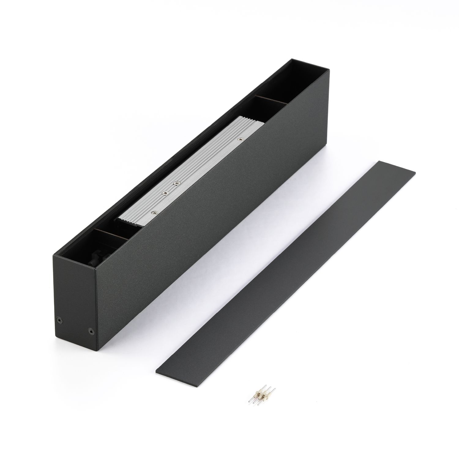ED Driver Storage Box for Black Magnetic Lighting Track, Surface Mount, 17.71in