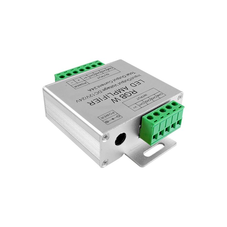 RGB+White LED Amplifier - Data Repeater, 12-24Vdc 120-240W 10A