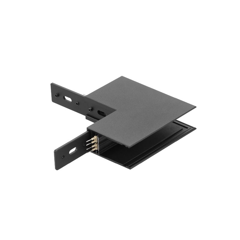 Black Outer-Corner Connector for Surface-Mount Magnetic Track
