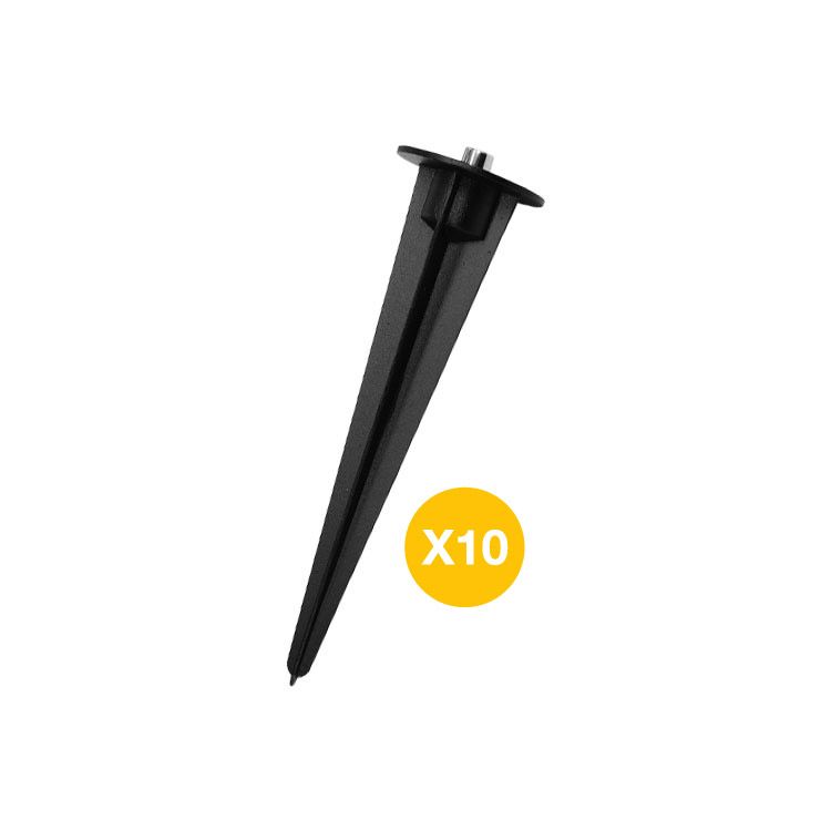 Ground Aluminum Stakes for LED 10-100W Flood Lights, 6.96 in - 177mm - 10pc