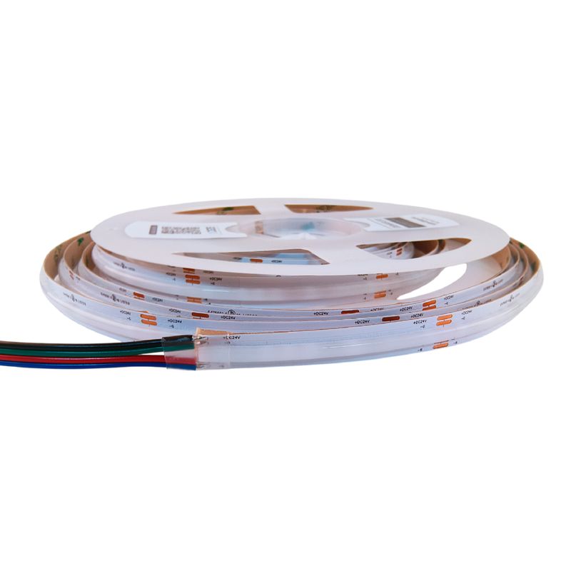 12mm COB LED Strip RGB+CCT 2700-6500K 24V 16W/m 860lm/m 840LED/m 16.4ft