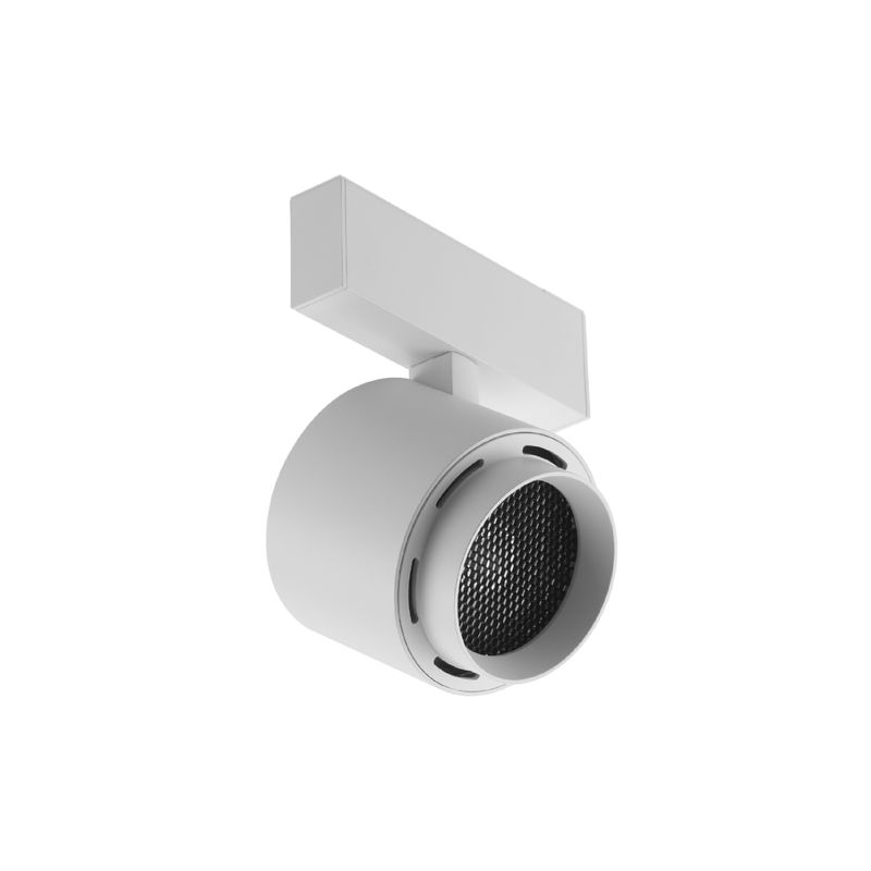 White Magnetic Track Light, Multidirectional Spot, 15W, Warm White 3000K