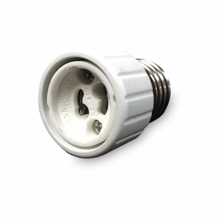 Socket adapter, E27 screw and GU10 base, for LED GU10 light bulbs