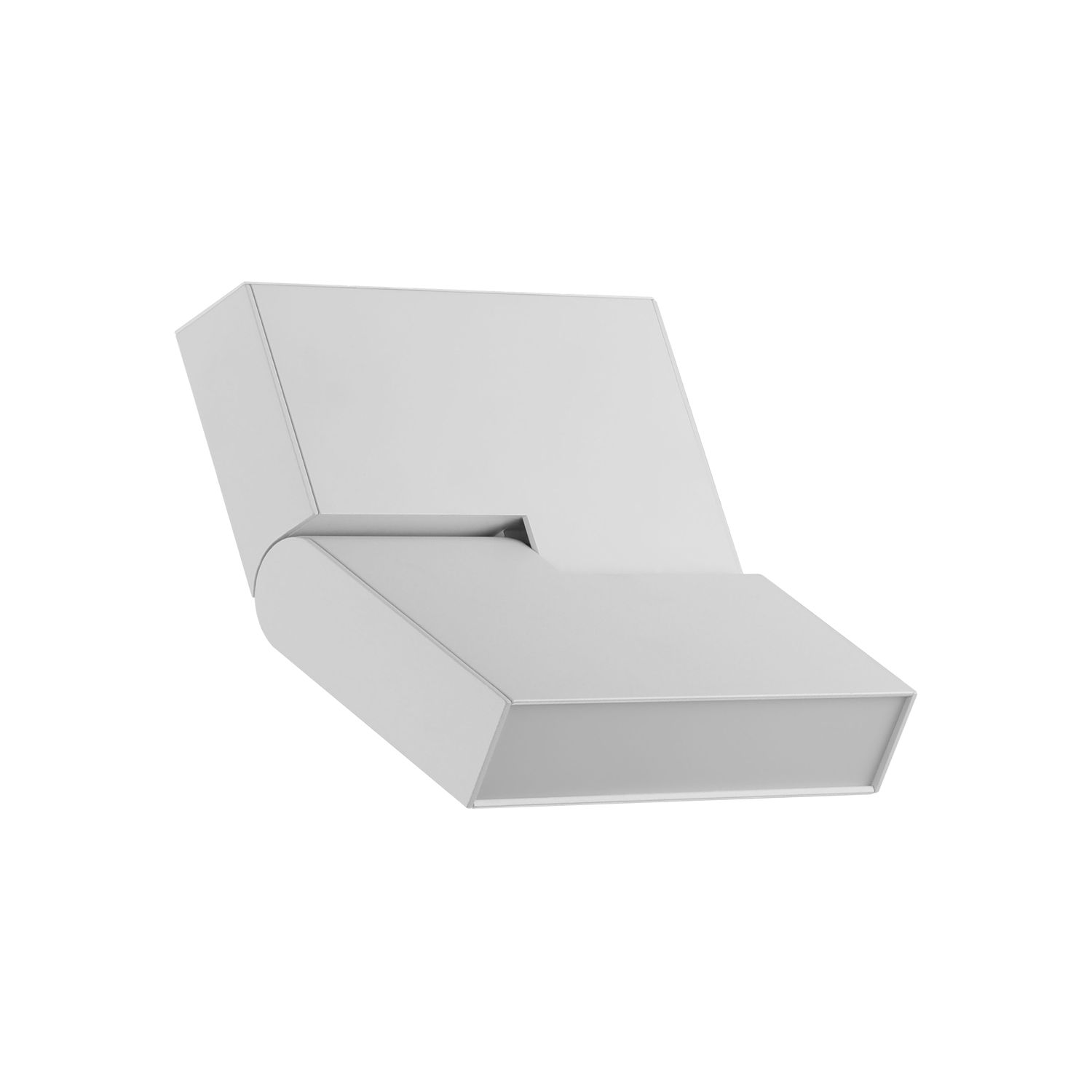 White Magnetic Track Light, Foldable Grille with Cover, 8W, Warm White