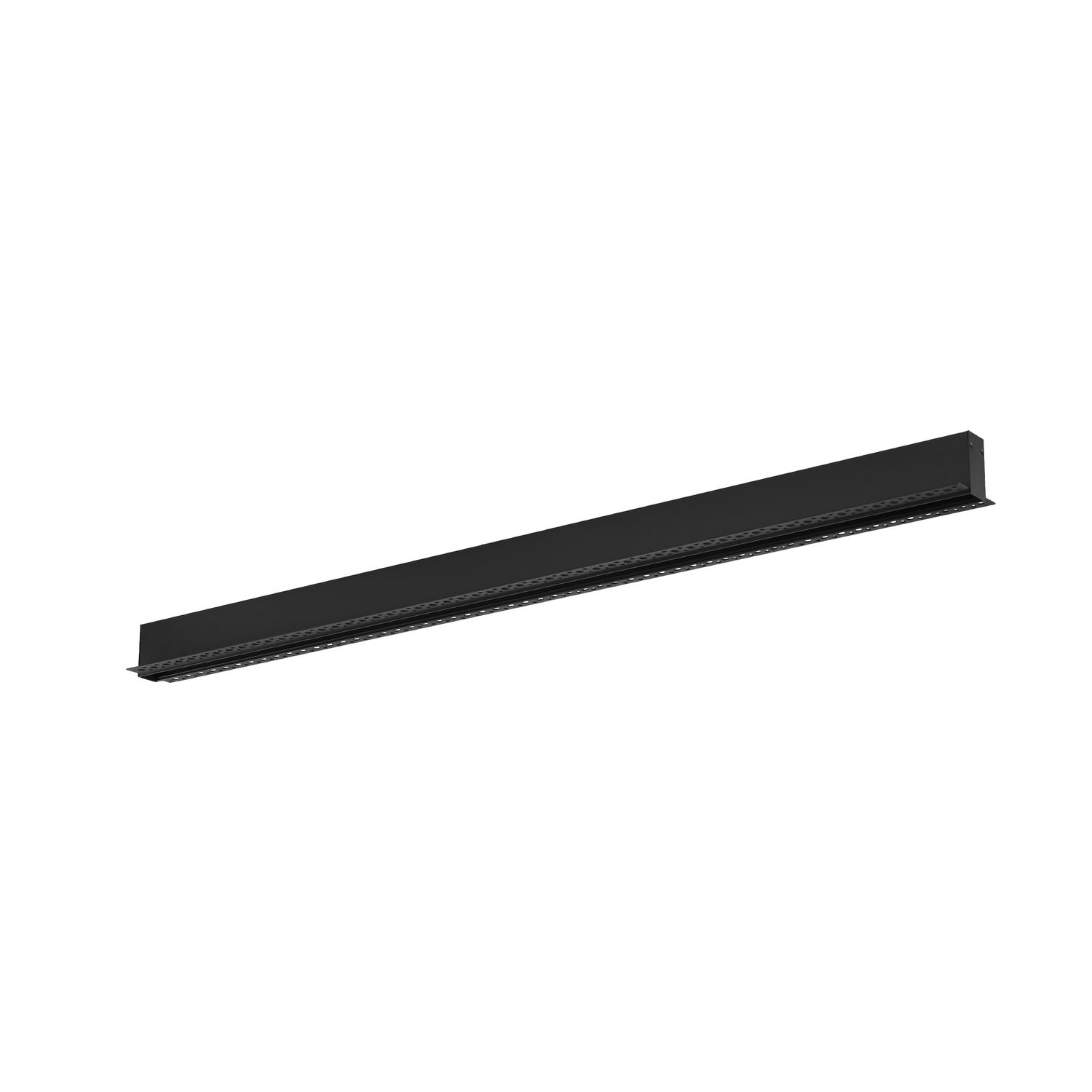 Black Linear Magnetic Track Rail, 24V, Recessed, 3.28 ft Length