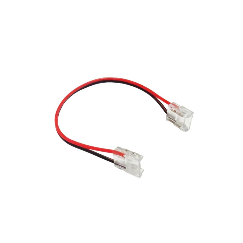 Strip to Strip connector for COB and high density (240led strip) 2 Pin, IP20 10mm, 15cm cable
