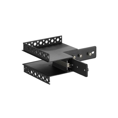 Outer Corner R-S Connector for Black Magnetic Lighting Track, Recessed, 90°