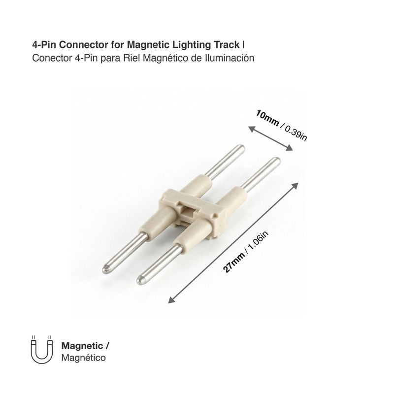 4-Pin Connector for Magnetic Lighting Track