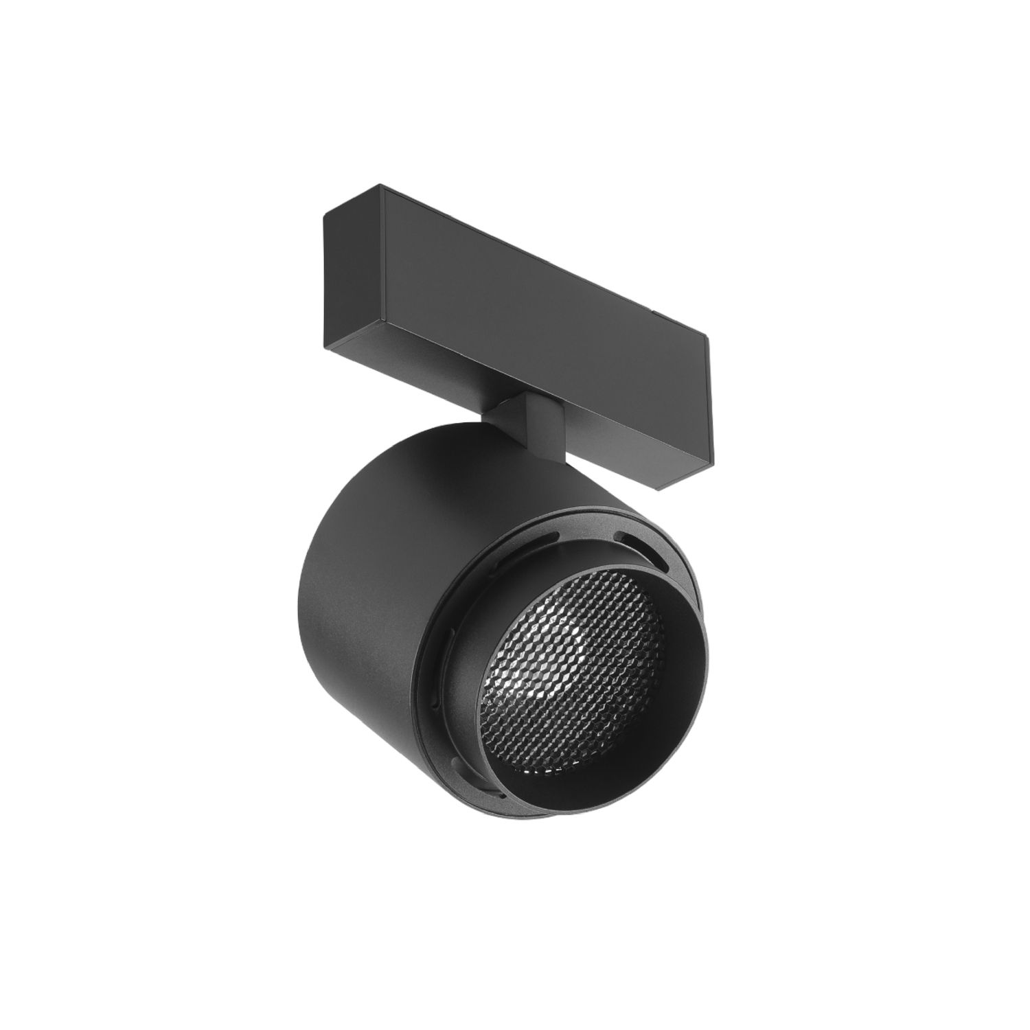 Black Adjustable LED Magnetic Track Spotlight, 15W, 4000K, 24V