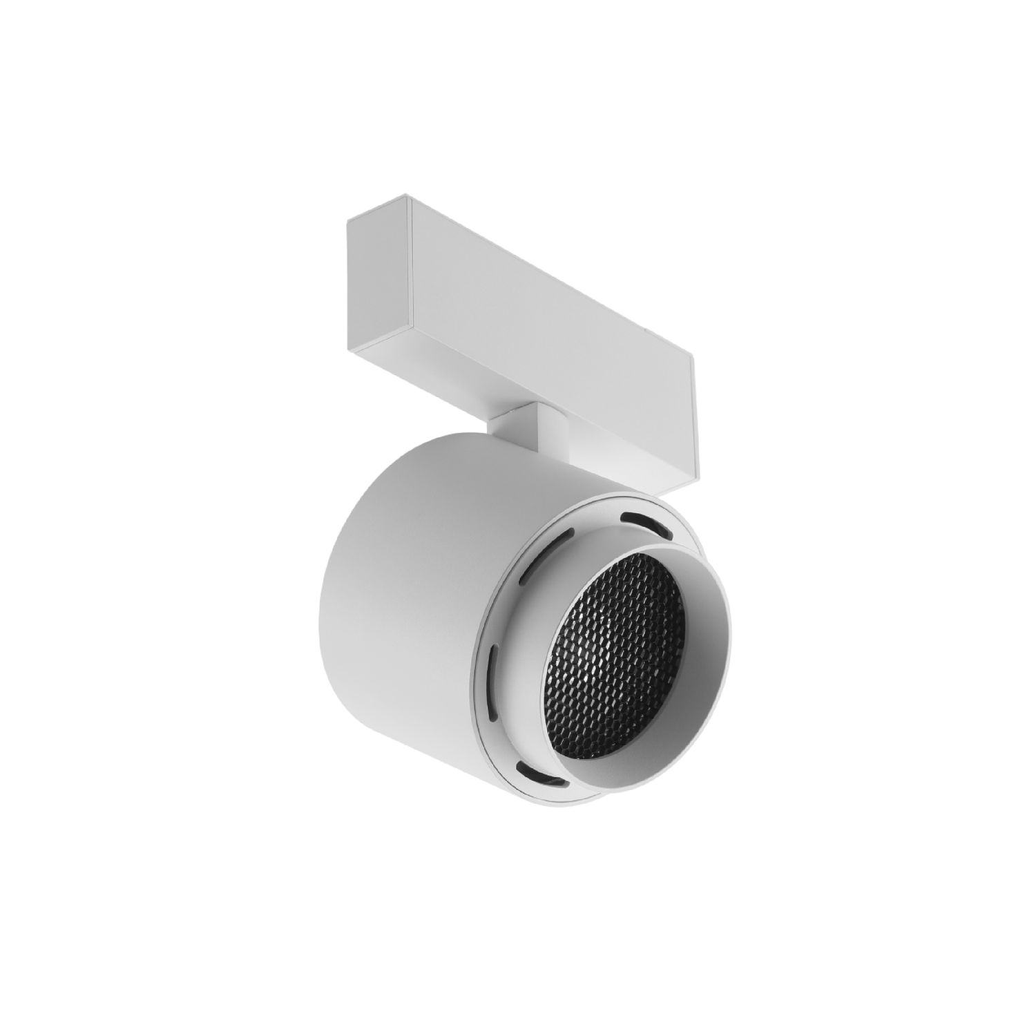 White Adjustable LED Magnetic Track Spotlight, 15W, 4000K, 24V