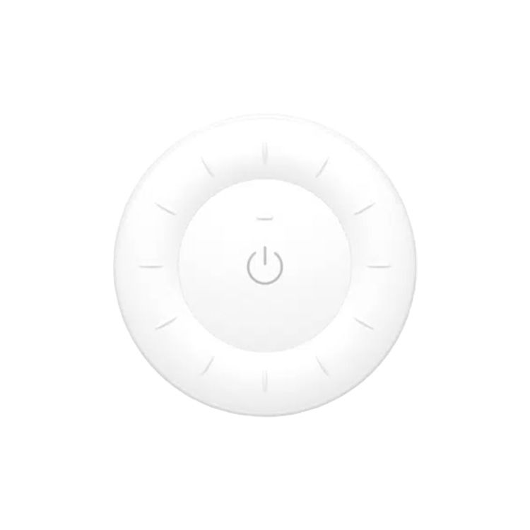 White Round CCT LED Remote Control 3V 2.4GHz RF Rotating Wheel, 100ft Range