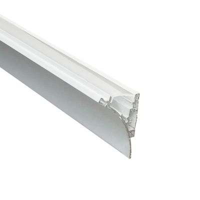 Surface Mount White Aluminum Profile for Corners, 6.56ft 1.47x1.91in