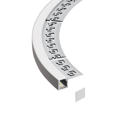 Recessed Slim Bendable anodized LED Aluminum Channel, 6.56ft 0.49x0.52in
