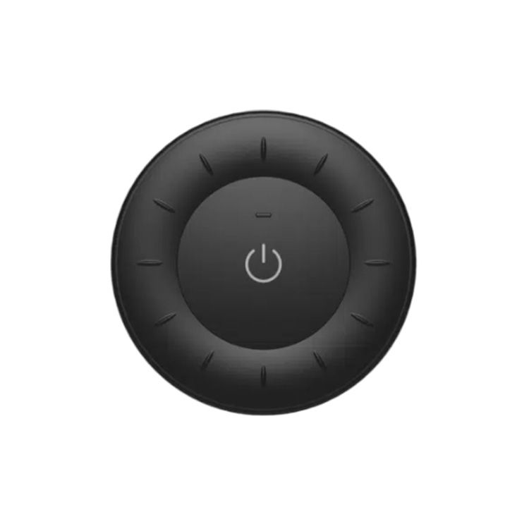 Black Round CCT LED Remote Control 3V 2.4GHz RF Rotating Wheel, 100ft Range