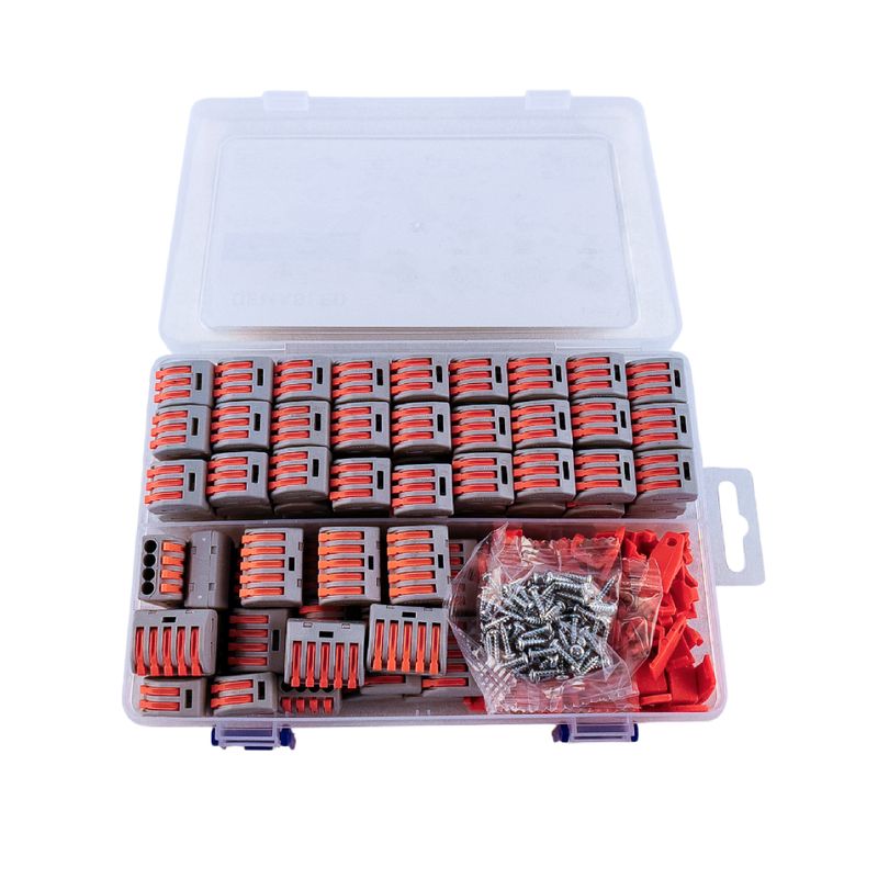 Fast Clip Splice Connector Kit 2, 3, 4 and 5 lever terminals x125 pieces